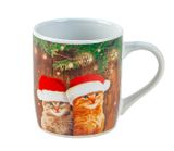 Tasse Weihnachts-Katze